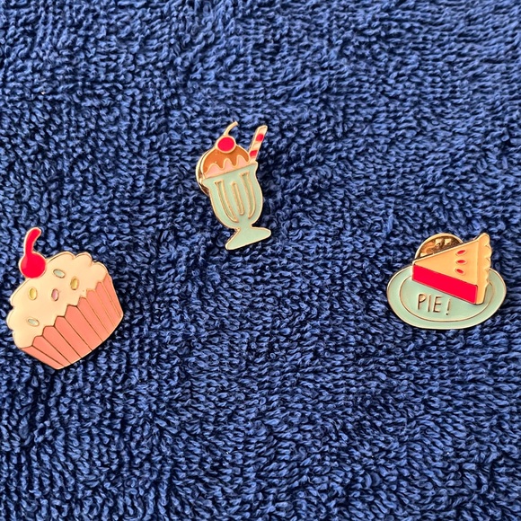 Sweet Desserts Enamel Pin Set of 3 - Picture 1 of 4